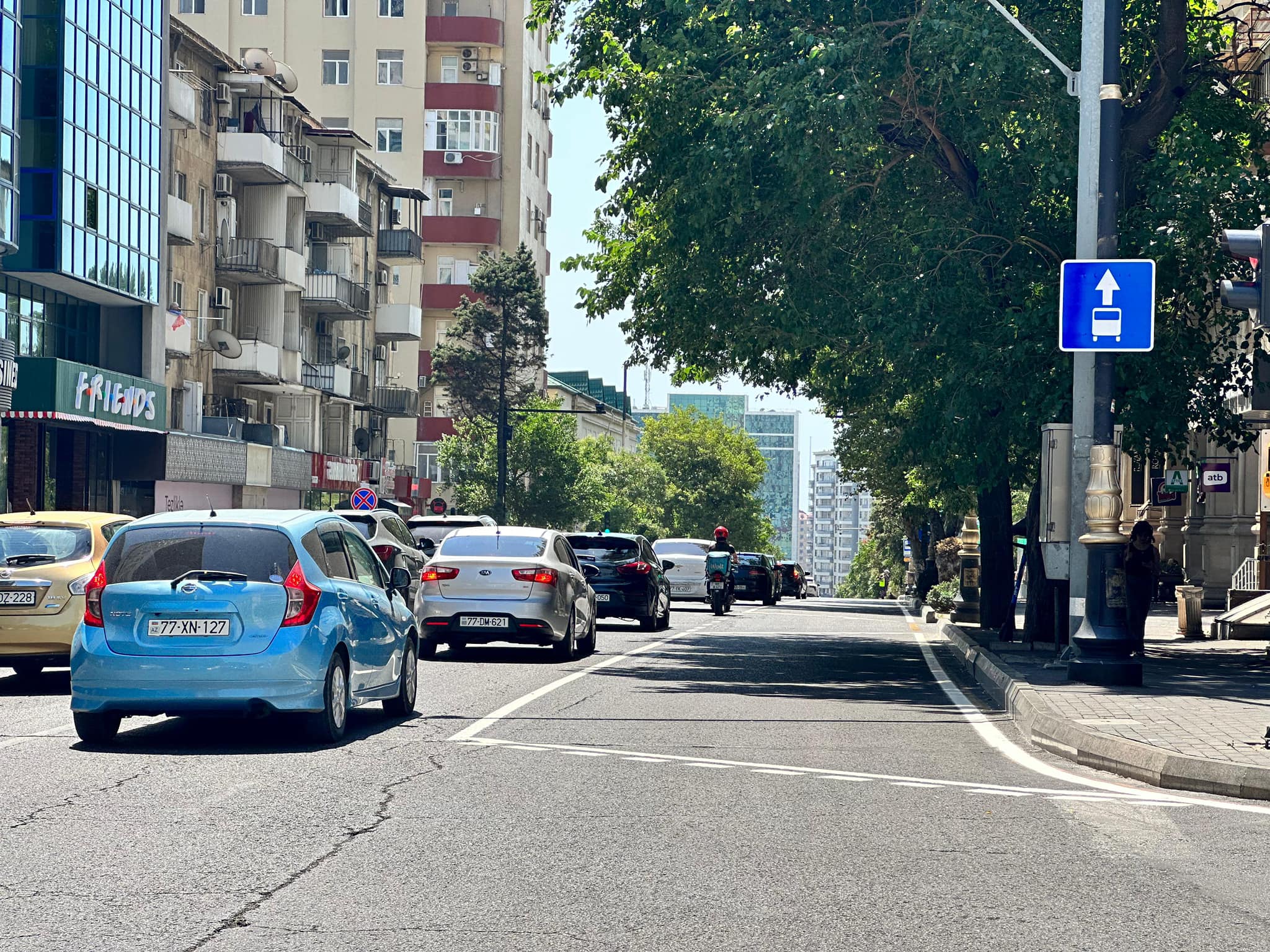 Cəfər Cabbarlı küçəsində xüsusi hərəkət zolağı təşkil edilib