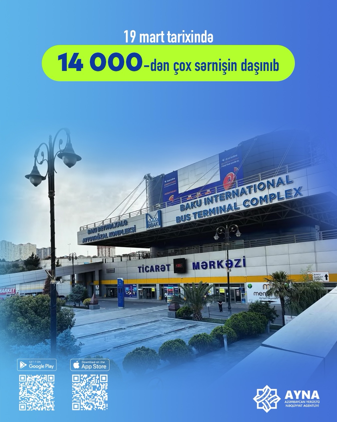 Sərnişindaşımada rekord göstərici qeydə alınıb