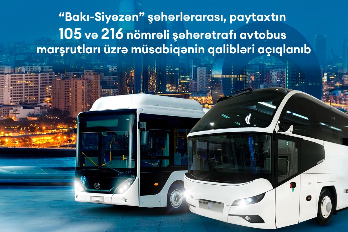 Bir neçə avtobus marşrutu üzrə keçirilən müsabiqənin qalibləri müəyyən edilib