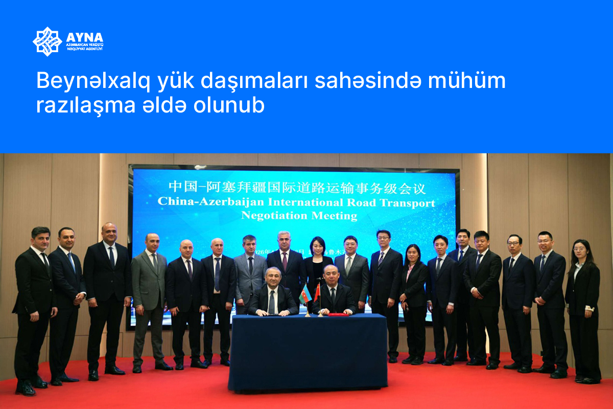 Çinlə avtomobil yük daşımalarında kvota 5 dəfə artırılıb