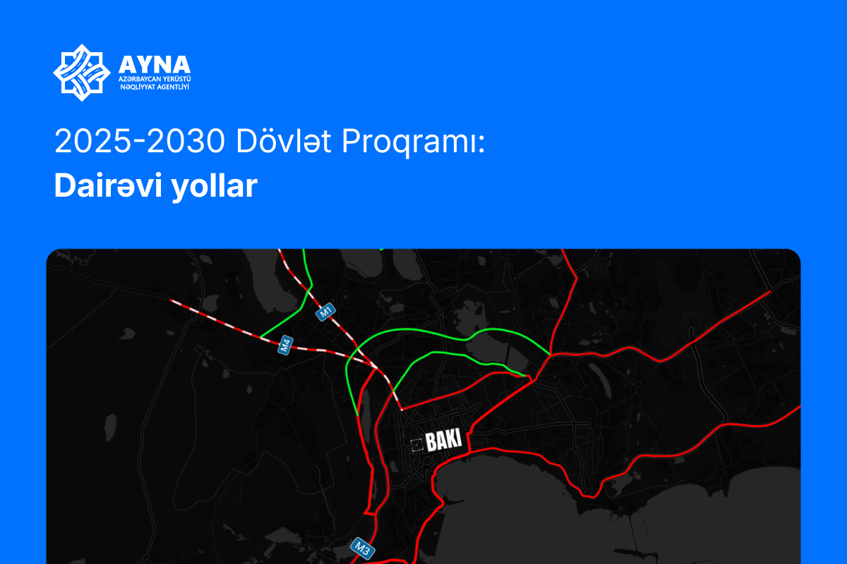 Bakı və Abşeron yarımadasında mövcud nəqliyyat problemlərinin köklü həlli üçün mühüm addımlar atılır