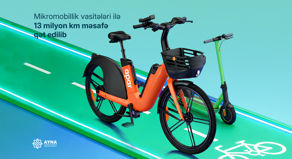 Mikromobillik vasitələri ilə 13 milyon kilometr məsafə qət edilib