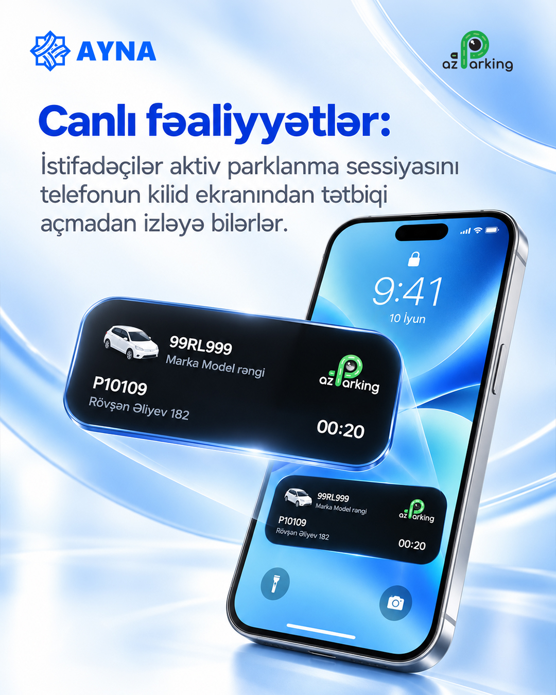 “AzParking” mobil tətbiqinə yeni funksiyalar əlavə edilib