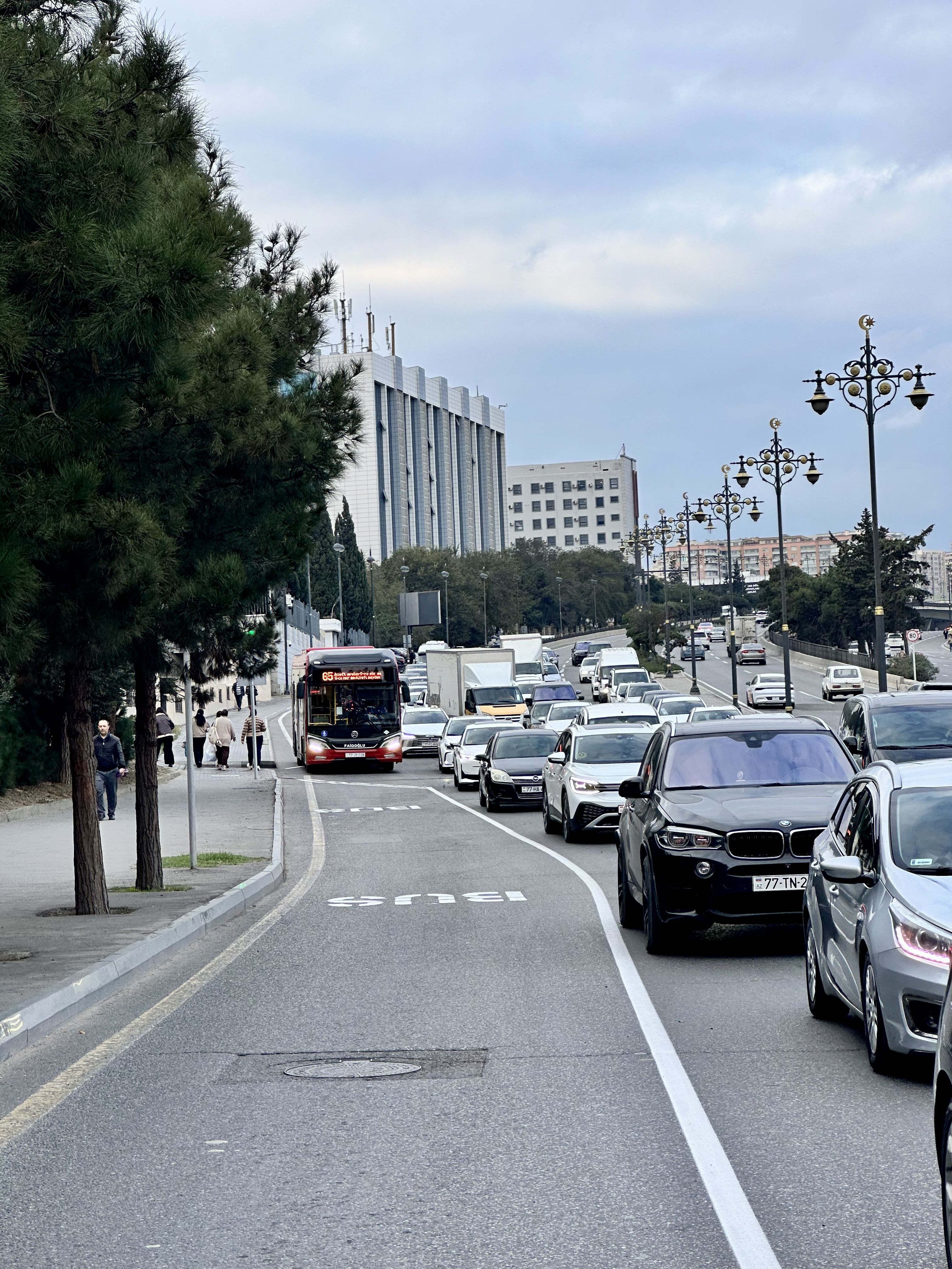 Xüsusi hərəkət zolaqlarının əlaqələndirilməsi həyata keçirilir