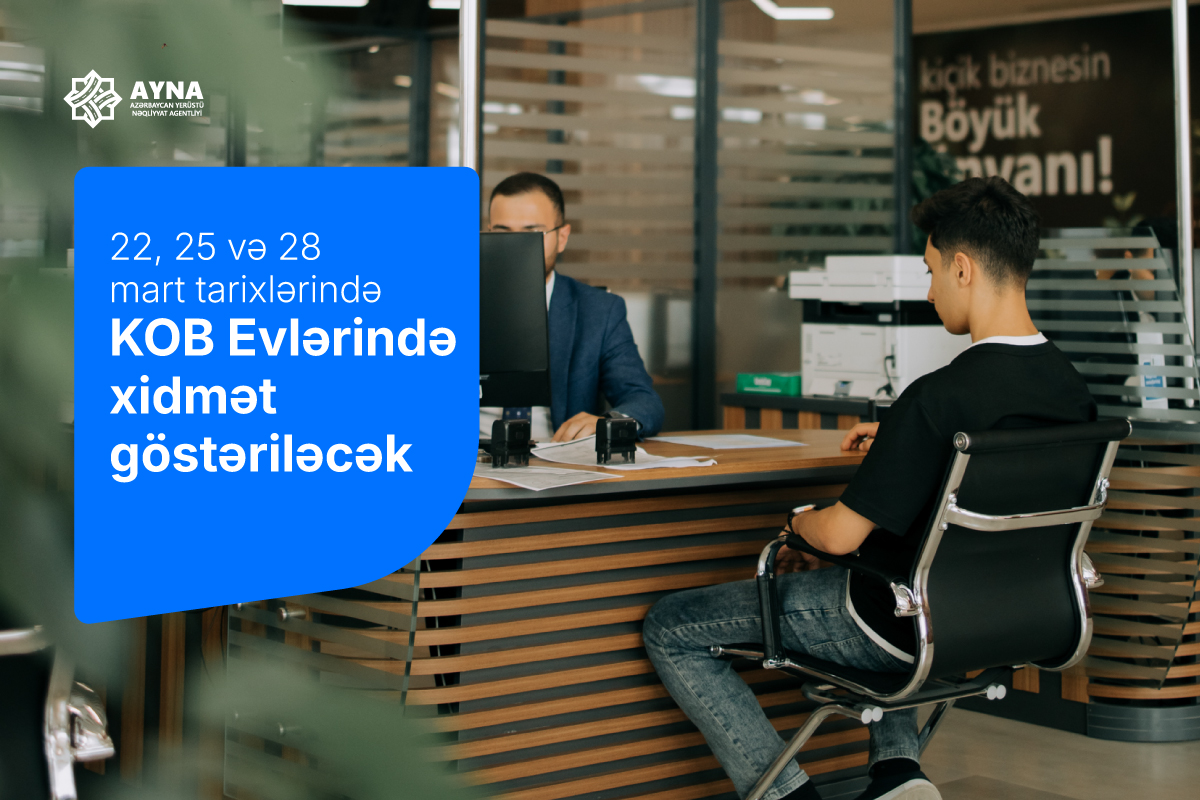 AYNA bayram günlərində “Bakı KOB evi”ndə xidməti davam etdirir