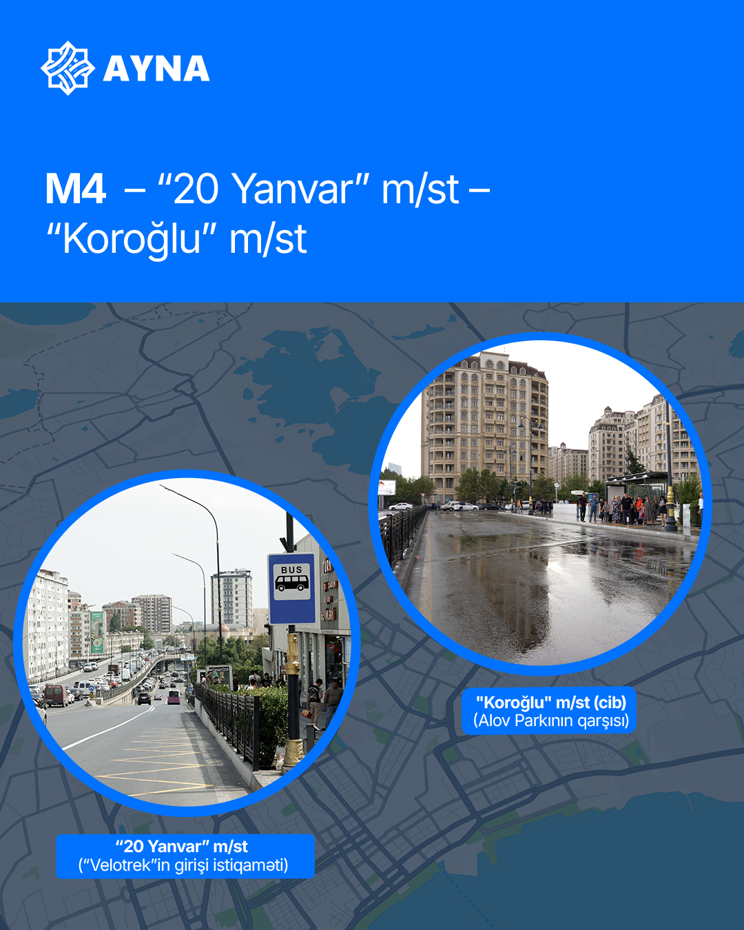 6 yeni ekspres marşrutu avqustun 14-dən fəaliyyətə başlayır