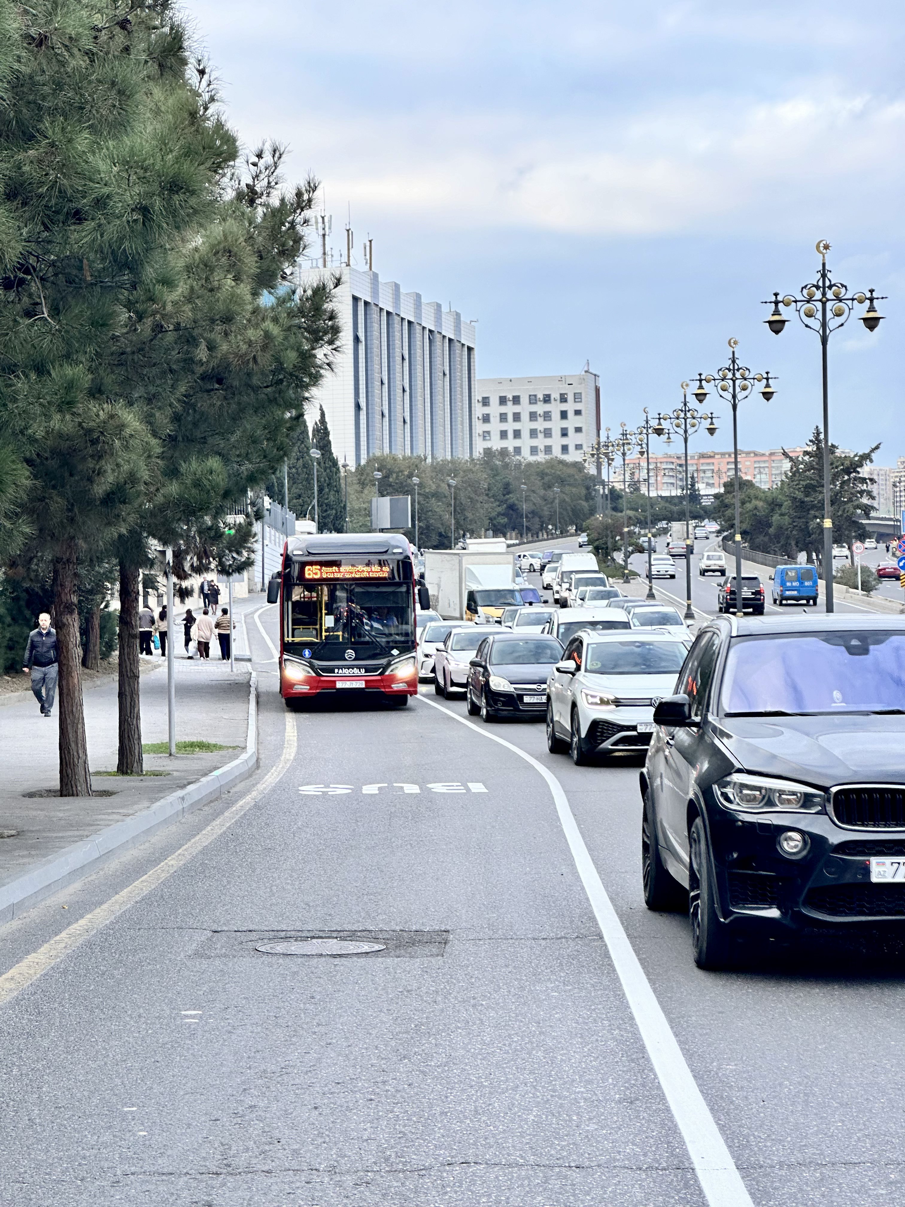 Xüsusi hərəkət zolaqlarının əlaqələndirilməsi həyata keçirilir