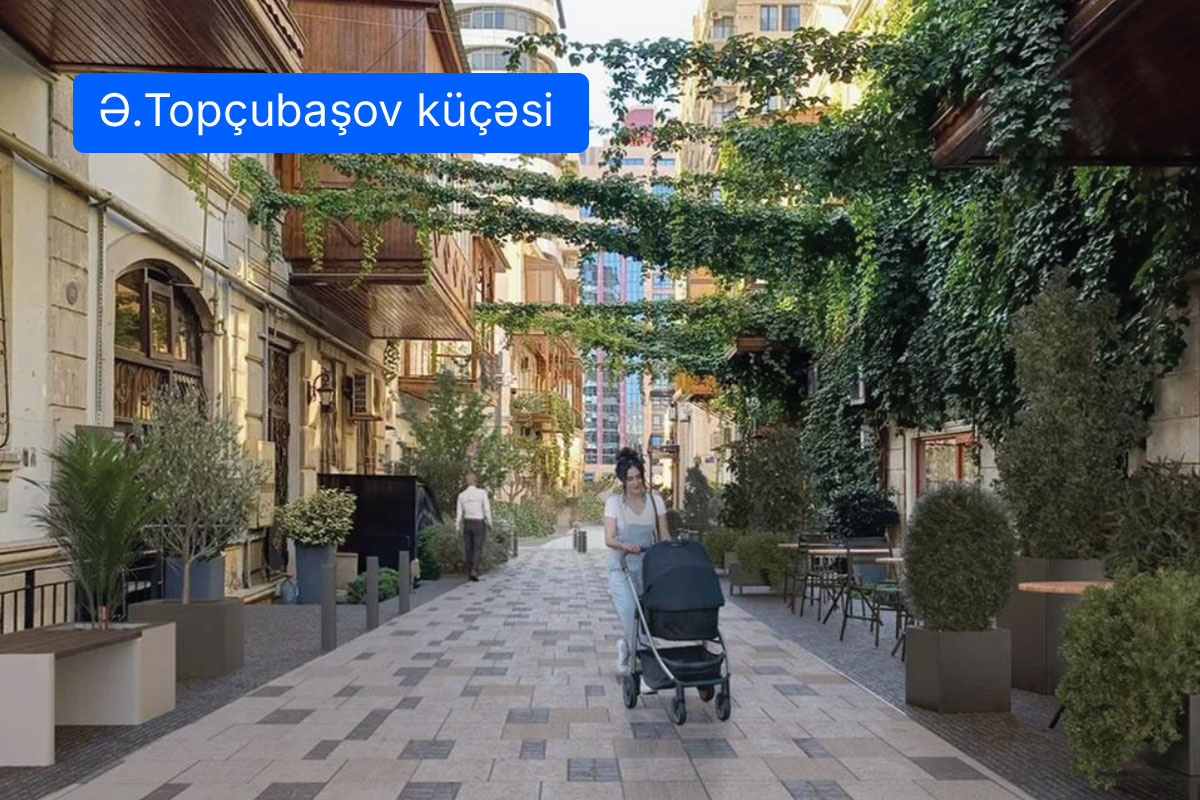 Xaqani bağı və Fəvvarələr meydanından Qış parkına və Mərkəzi parka iki piyada marşrutu formalaşdırılır