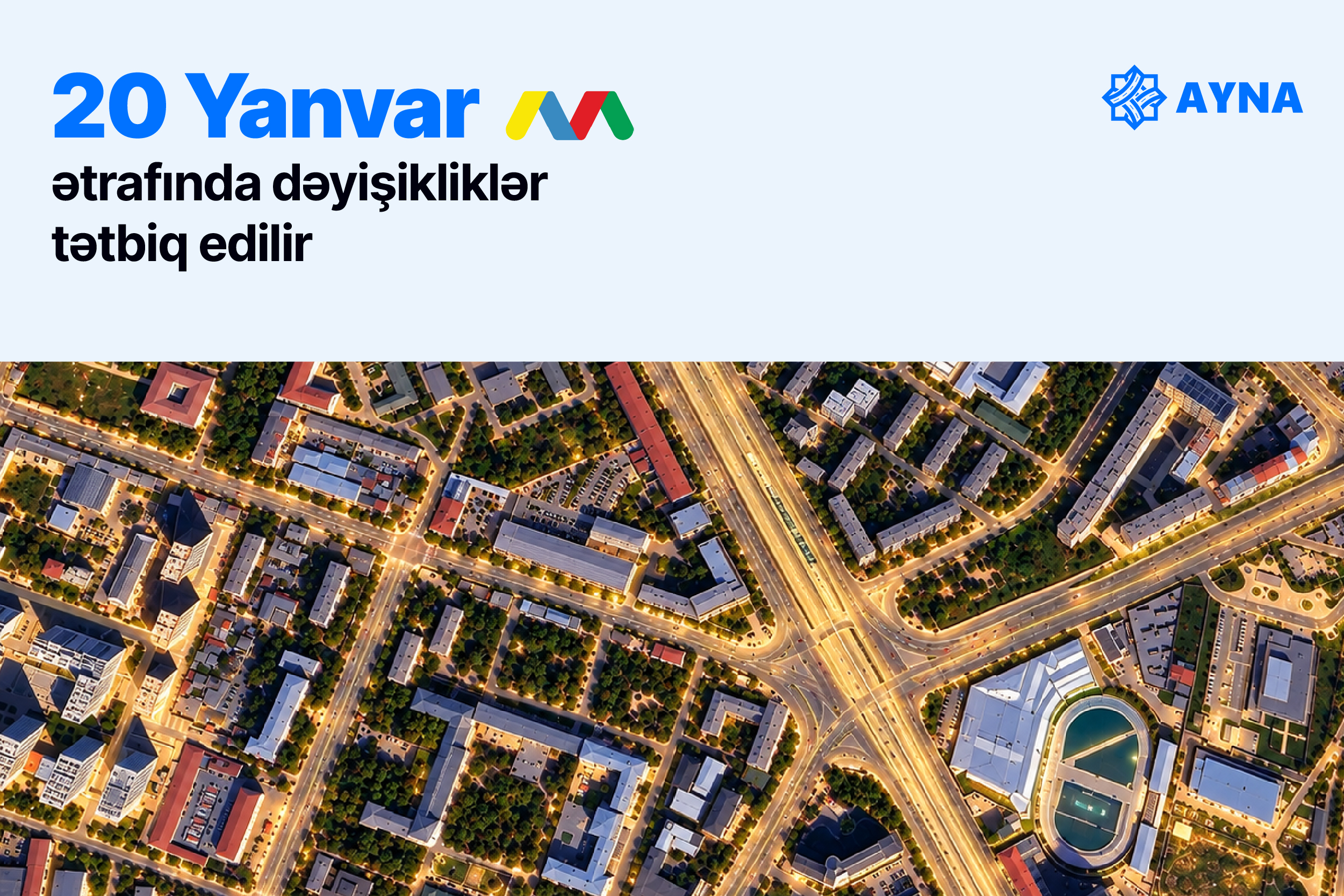 “20 Yanvar” metrostansiyası və “Şamaxinka” ətrafında bəzi marşrutlar dayanacaq məntəqələrindən çıxarılır
