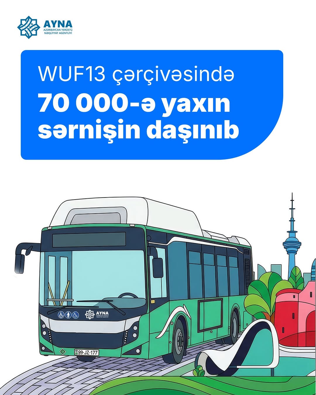 WUF13 çərçivəsində 70000-ə yaxın sərnişin daşınıb